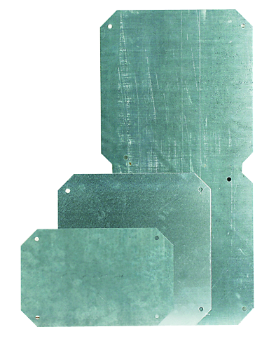 Е10. Монтажная 503630 плата с крепежом для корпусов RAM box 600х300  (ДКС)