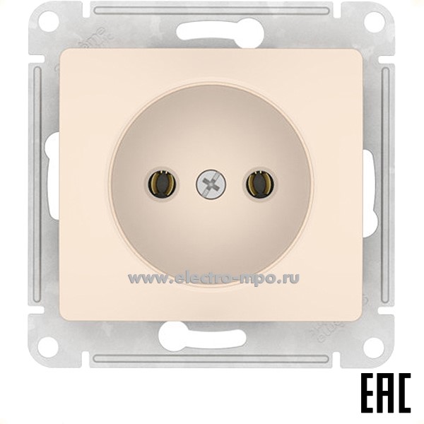 Ю21. Механизм Glossa GSL000241S розетки безвинт. зажим с/п бежевый (Systeme Electric)