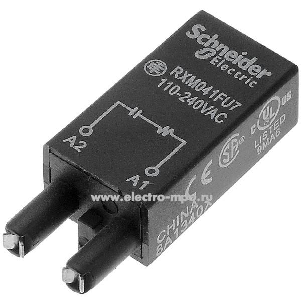 А9557. Резистивно-емкостная цепь RXM041FU7 110-240В для реле RXM (Schneider Electric)