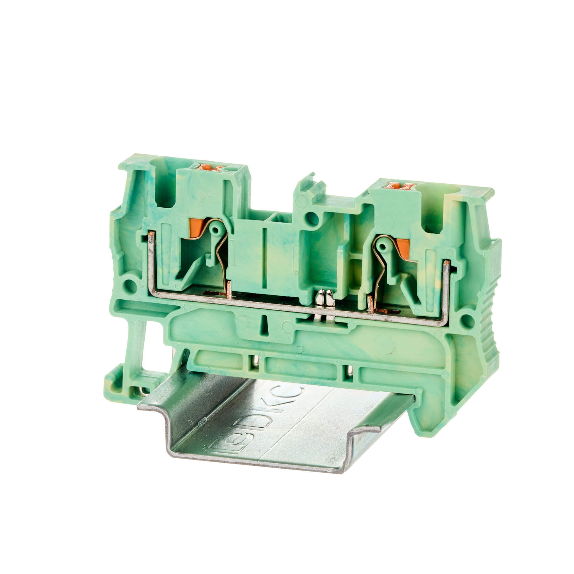 К2318. Клемма VPR-4-PE-YG заземления, зажим push-in, 2 точки подключения, 4  (ДКС)
