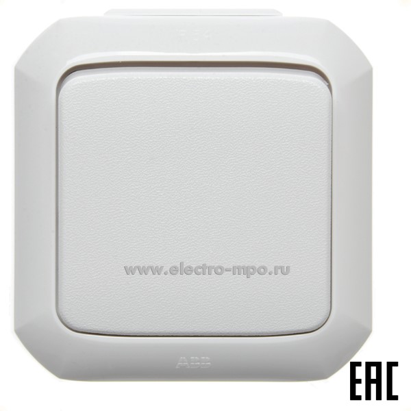 Ю1504. Переключатель Variant+ 2CHN580751C4500 3558N-C07510B 1кл. перекрестный IP54 о/п белый (АВВ)