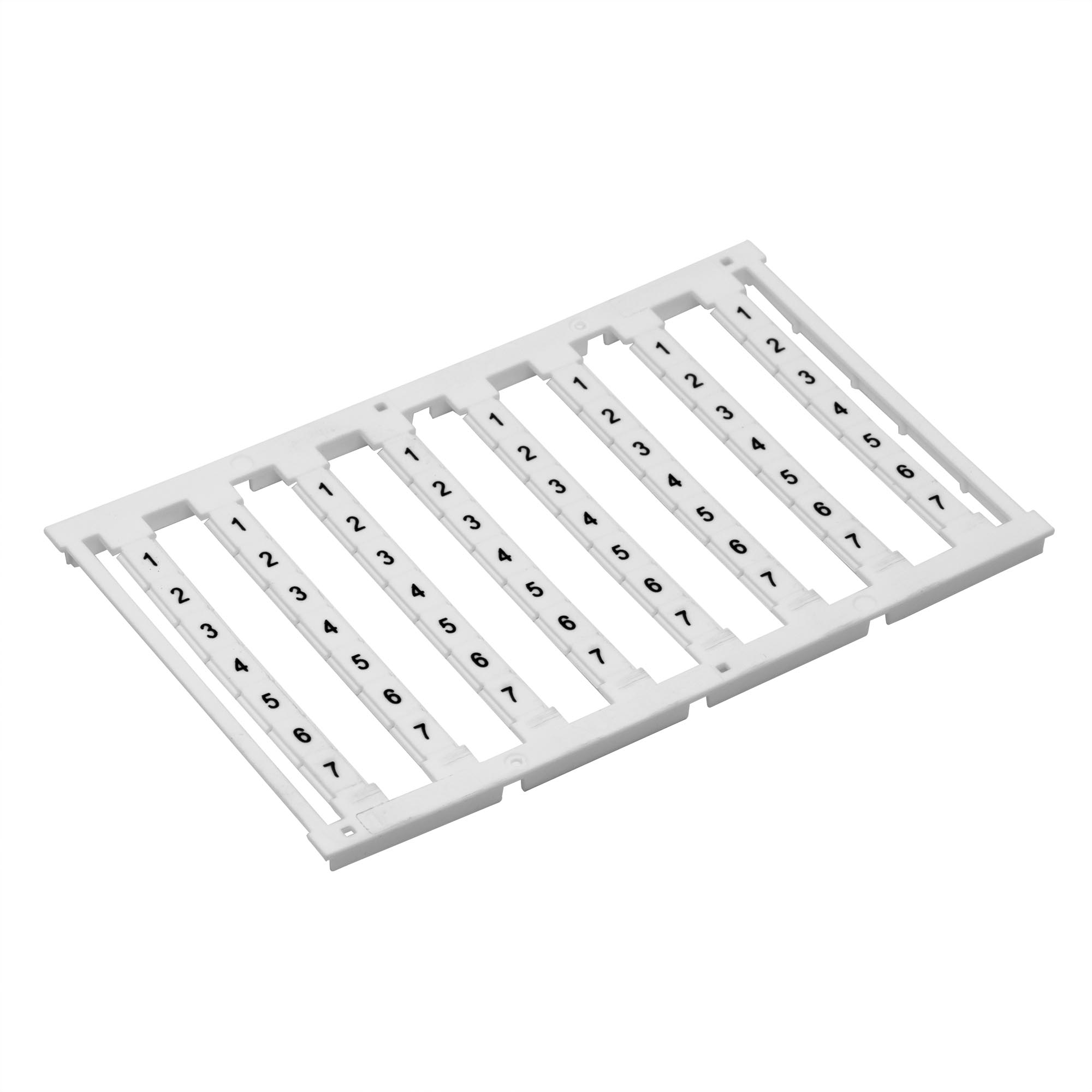 М31. Маркировка NUPUTUK-5F-PEV для клемм, ширина 5 мм, узкая, для клемм Push-in, белая, знак  (ДКС)