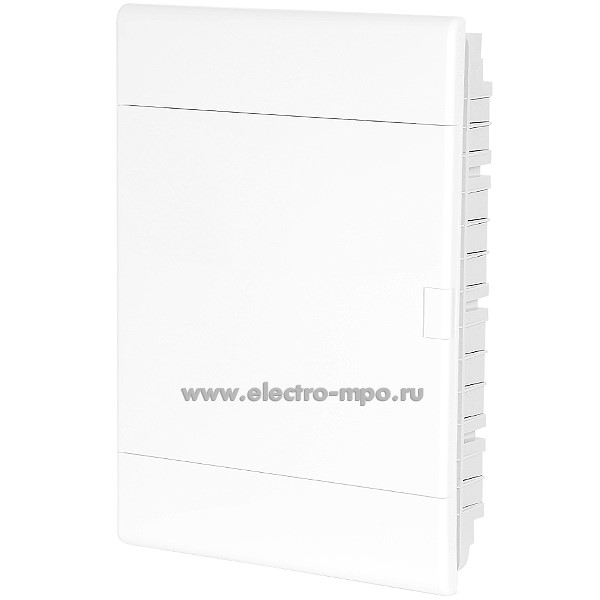 Е0472. Бокс 68154Б белый встраиваемый на 54 модуля с клеммником непрозрачная дверь IP41 (Рувинил)