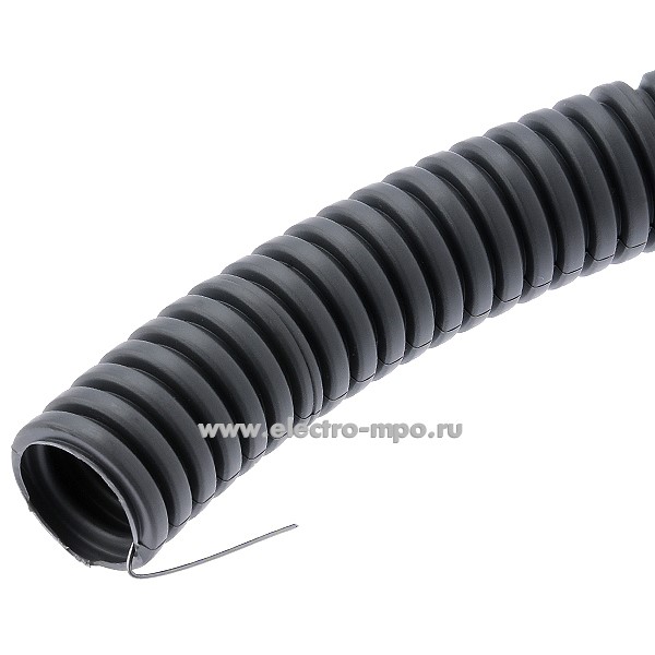 Т02. Труба 64001 гофр. безгалоген. трудногор. (FRHF) 40мм ПНД (Dвнутр. 31,2мм) лёгкая, с зондом (Рувинил