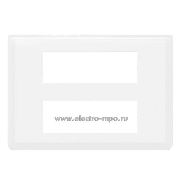 Р2553. Рамка Mosaic 078836L для 2х6 модулей белая (Legrand)