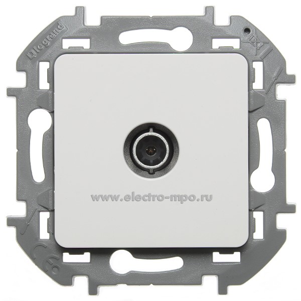 Ю5728. Механизм Inspiria 673870 розетки TV конечной с/п белый (Legrand/Daccord)