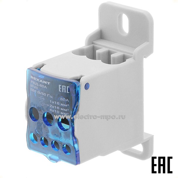 Э2164. Распределительный блок РБД-125А 11-2001 125А (Rexant)