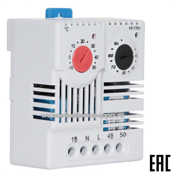 Б3634. Гигротермостат МТРН - H06 23221163 Т= -10+50 град. диап.уст. 35-95% отн. влаж. воз. контакт 1 пк