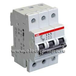 А0970. Автоматический выключатель S263 В63А/3п/ 6,0кА на Din-рейку STOS263 B63 (АВВ)