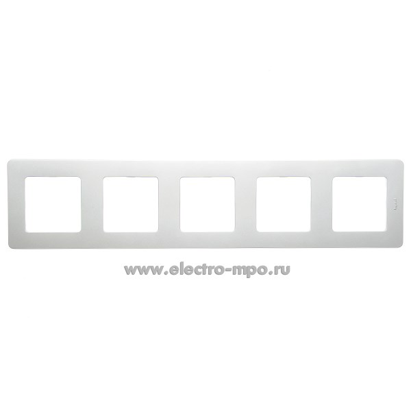 Ю5838. Рамка-5 Inspiria 673972 алюминий (Legrand/Daccord)