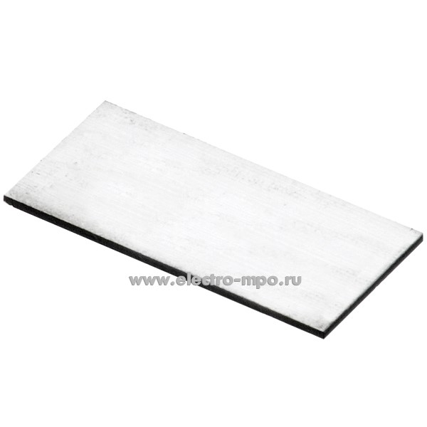 А6235. Шильдик МА6-1061 COS1SFA611930R1061 матовый алюминий на черном пластике (АВВ)