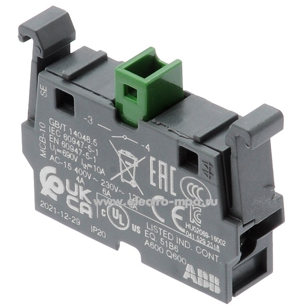 А6238. Блок контактный MCB-10 1з COS1SFA611610R1001 (АВВ)