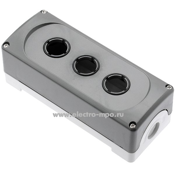А6214. Корпус кнопочного поста MEP3-0 арт. COS1SFA611813R1000 3 поста пластиковый без колец IP66 (АВВ)