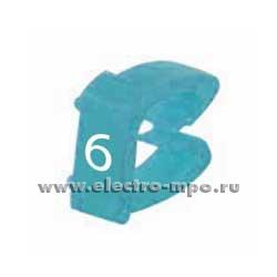 Б7246. Маркер 38226 САВ3 символ "6" голубой 1,5-2,5мм2  (Legrand)