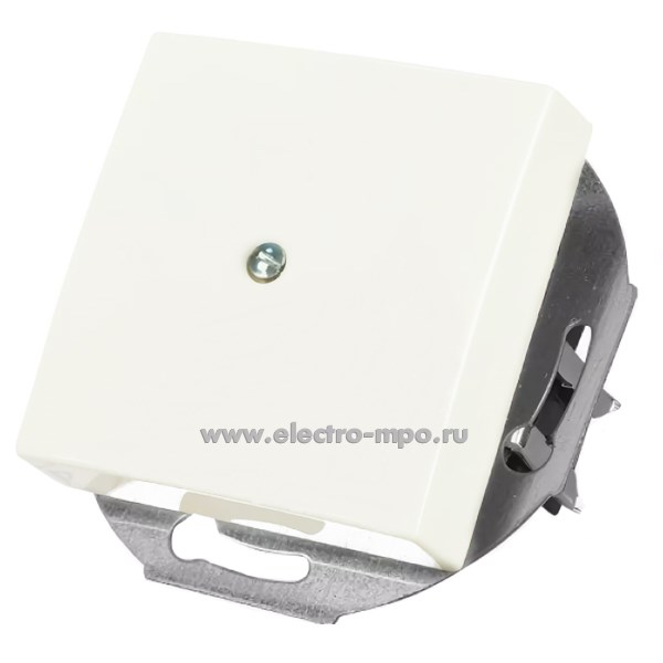 Ю8725. Накладка Basic 55 2527-94-507 2CKA001710A3772 с суппортом для вывода кабеля белая (ABB)