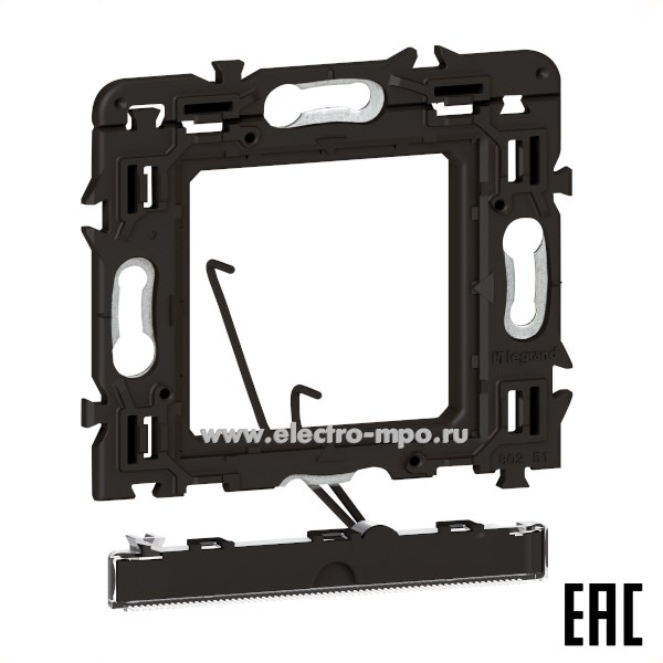 Р2785. Суппорт Mosaic 080262L для 2 модулей с индикацией 1,4Вт (Legrand)