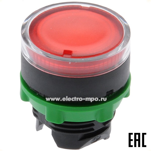 А6336. Корпус кнопки ZB5AW34 красный без фиксации с подсветкой (Schneider Electric)