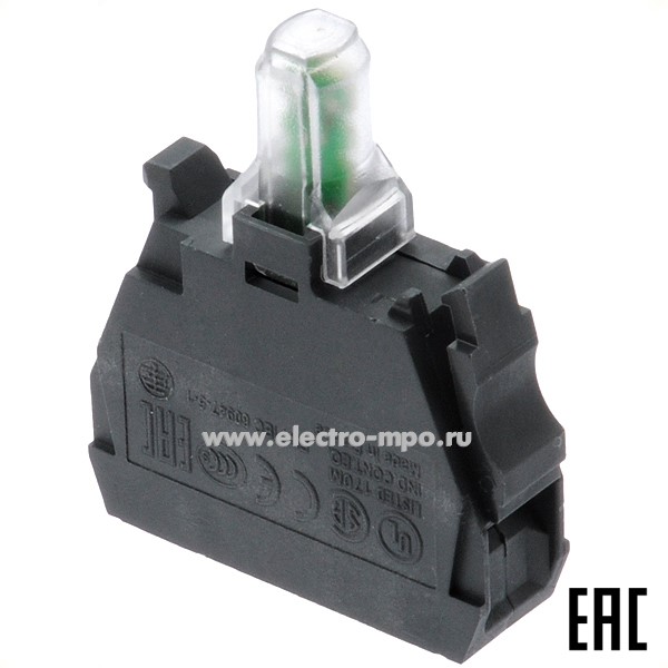 А6360. Блок ZBVM3 со светодиодом 220В зеленый (Schneider Electric)