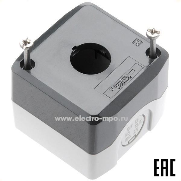 А6390. Корпус кнопочного поста XALD01 1 пост IP65 пластмассовый без кнопок (Schneider Electric)