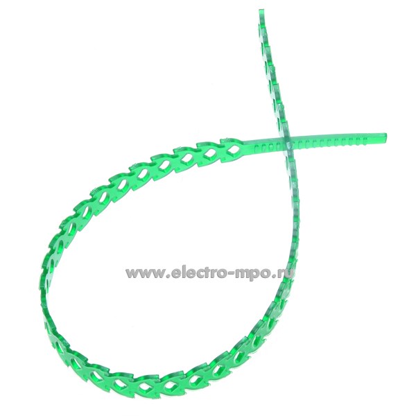 Г7181. Хомут 81470 T-flex 300(зел) разъемный фигурный 300х10мм зеленый для жгутовки (20шт) (Fortisflex)