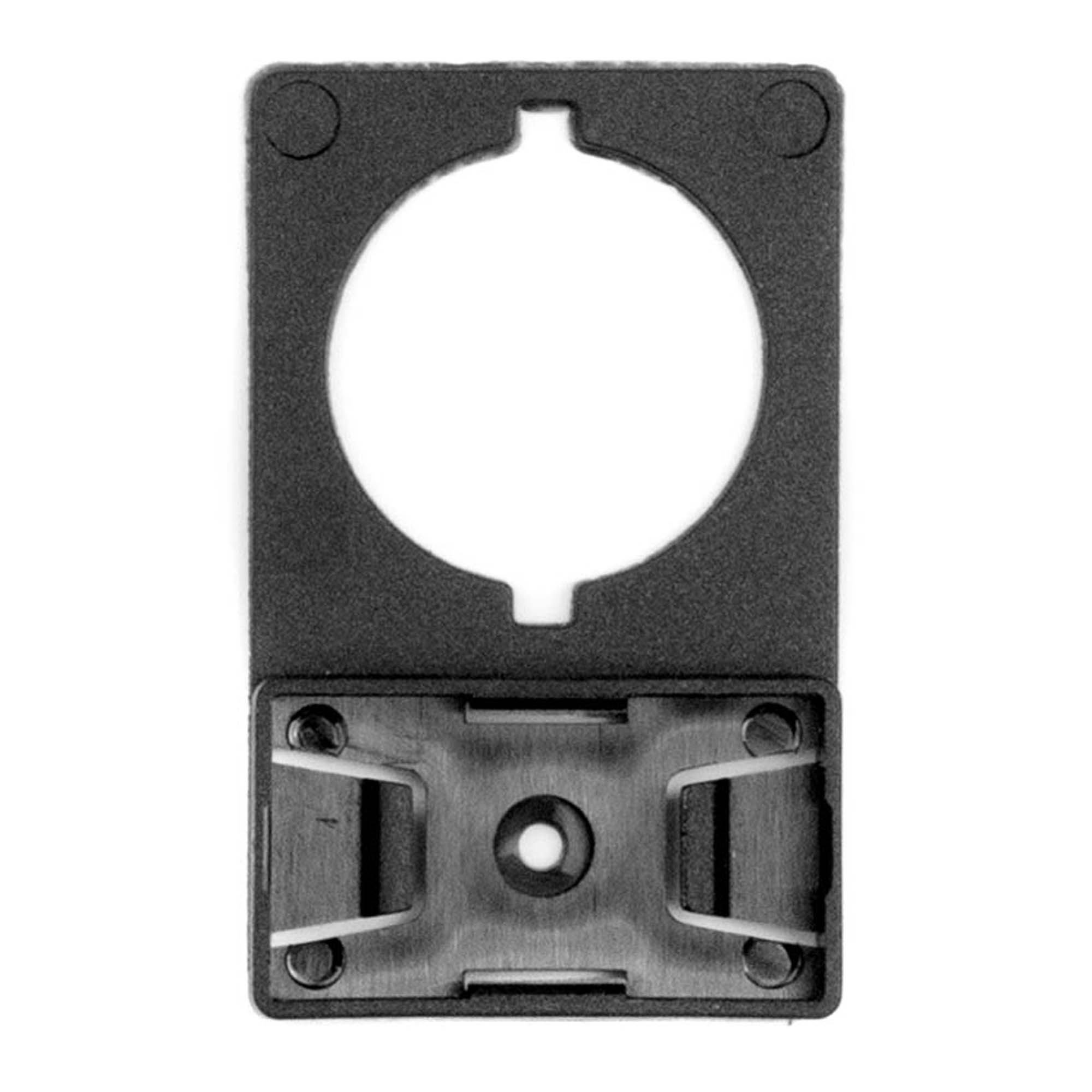 М49. Держатель MH022-2715AB с клейким основание с креплением на отверстие д.22 мм для  (ДКС)