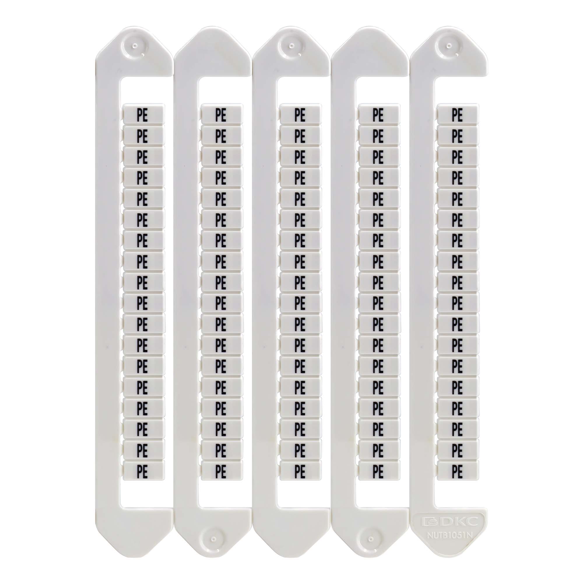 М31. Маркировка NUTB-5-NV для клемм, ширина 5 мм, символ "N", вертикальная  (ДКС)