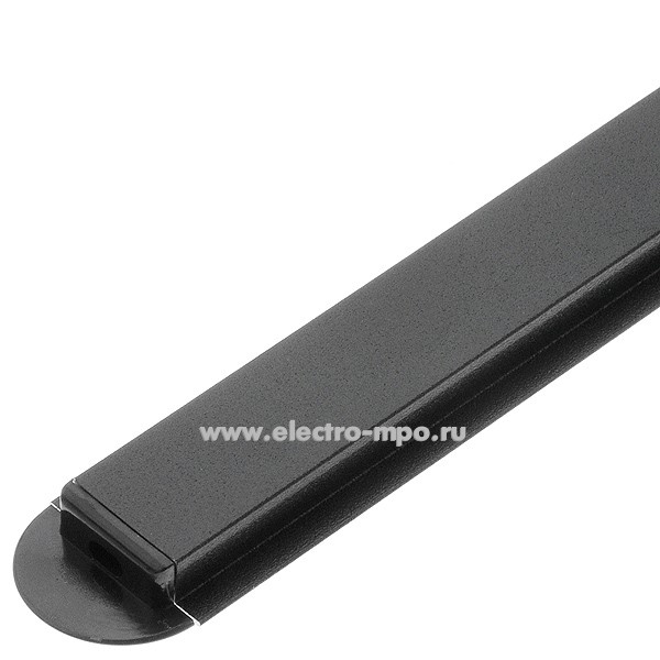 Д1557. Профиль 523140 GAL-GLS-2000-7-22-B-B врезной черный с черн. рассеивателем 7х22х2000мм для СД ленты