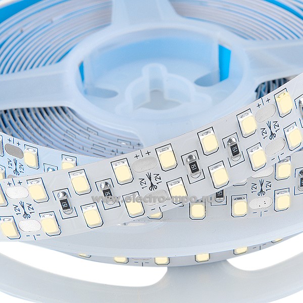 С21. Лента светодиодная двухрядная 501090 GLS-2835-240-19.2-12-IP20-D-3 96Вт 3000К 12В пост. тока 5м (Ge