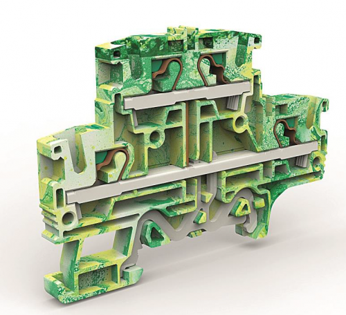 К23. Двухуровневая ZEFDE400 клемма заземления на 4 кв.мм (замена на  (ДКС)