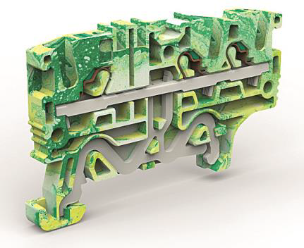 К23. Клемма ZEFCE210 заземления 3 точки подключения на 2,5 кв.мм (замена на  (ДКС)