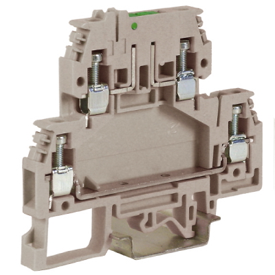 К22. DSS4/GR, ZDS400GR зажим с 2 уровнями, верхний разъединяемый 4 кв.мм  (ДКС)