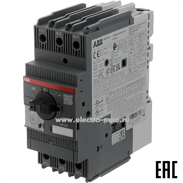 А3068. Выключатель MS165-42 1SAM451000R1015 автоматический для двигателей 30А-42А 25кА (АВВ)