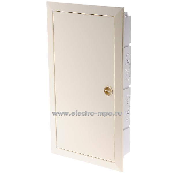Е0469. Бокс 68136МБЖ встраиваемый на 36 модулей с клеммником и металлической дверцей IP40 (Рувинил)