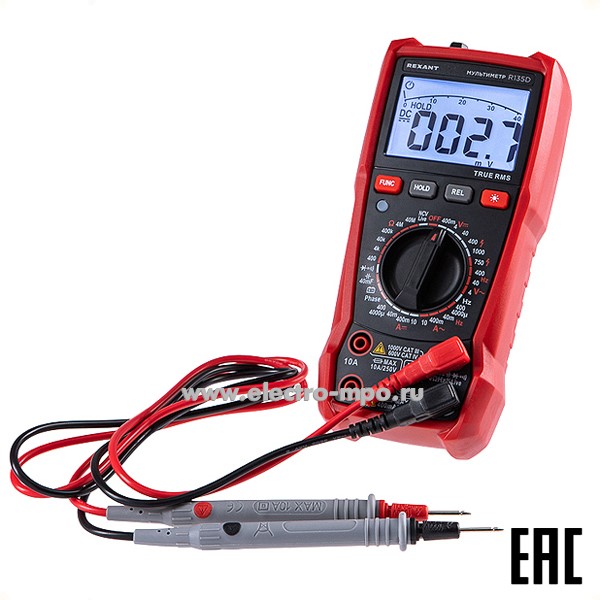И48. Мультиметр 13-3151 универсальный R135D (Rexant)