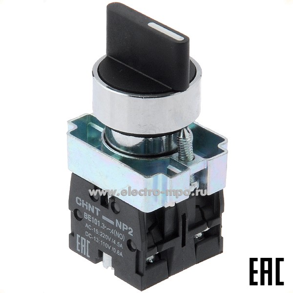 К5929. Выключатель поворотный 574852 / 573985 NP2-BD53 3 положения 2з без фиксации (CHINT)