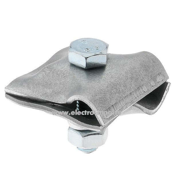 М5358. Зажим 91071 соединительный для круглого проводника 8-10мм, оцинкованная сталь (EZETEK)