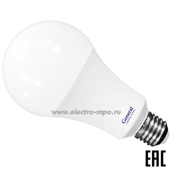 Л02. Лампа 30Вт 662207 GLDEN-WA70-30-230-E27-4000К 2150Лм светодиодная "груша" х/б свет (General)
