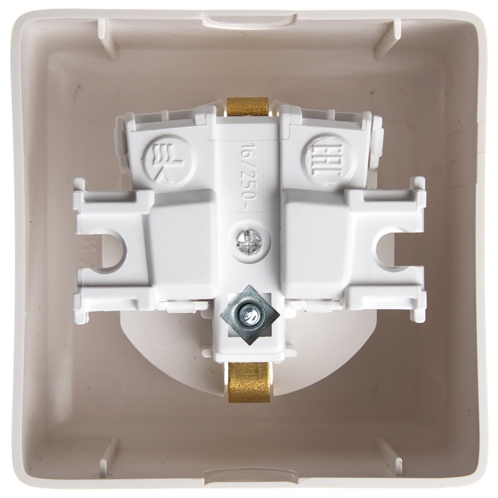 Р01. Розетка ХИТ RA16-138-B "евро" о/п со шторками белая (Systeme Electric)