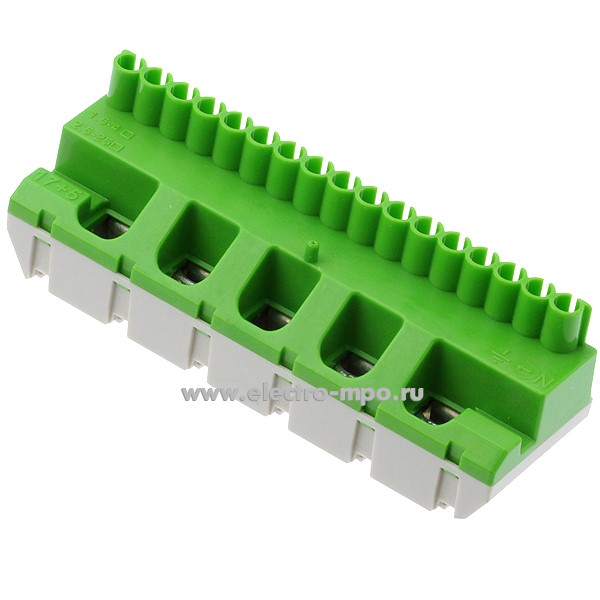 Э1747. Шина земля ZK175G самозажимная PE 17x4+5x25мм2 1SPE007715F9716 (АВВ)