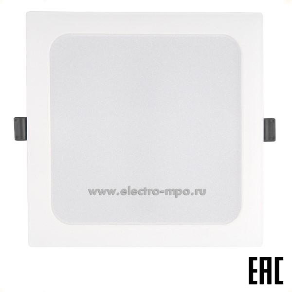 С08. Светильник 412418 GLP-SW3-18BT-175-6 18Вт 6500К 1860Лм светод. встр. квадрат белый IP40 (General)