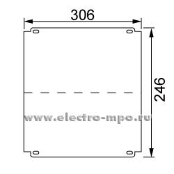Е3871. Монтажная плата 1SL1921A00 металлическая 2х12 модулей для боксов Mistral65 (АВВ)