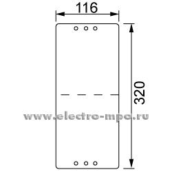 Е3872. Монтажная плата 1SL1922A00 металлическая на 18 модулей для боксов Mistral65 (АВВ)