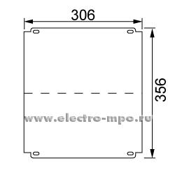 Е3873. Монтажная плата 1SL1923A00 металлическая 2x18 модулей для боксов Mistral65 (АВВ)
