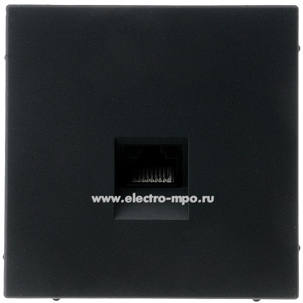 Р3176. Механизм ArtGallery GAL001483 розетки компьютерной RJ45 5е с/п базальт (Systeme Electric)