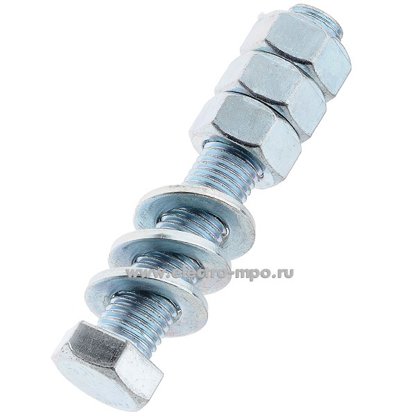 С3425. Комплект для крепежа опоры (болт М16 + 3 гайки М16 + 3 шайбы М16) (ВСК)