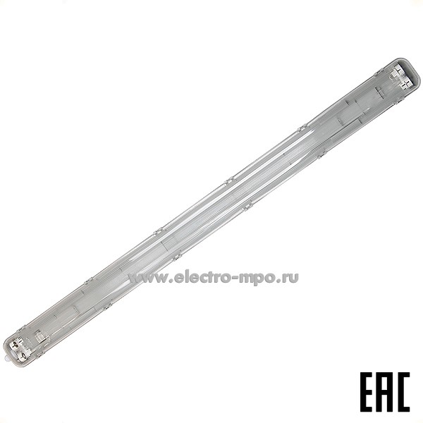 С0043. Светильник Б0052438 SPP-102-0-002-120 потолоч. для 2-х LED ламп Т8 L=1200мм поликарбонат IP65 (ЭРА)