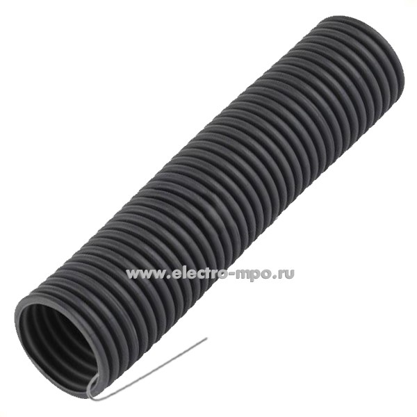 Т02. Труба 65011 гофр. безгалоген. трудногор. (FRHF) 50мм ПНД (Dвнутр. 39,6мм) тяжёлая, с зондом (Рувини