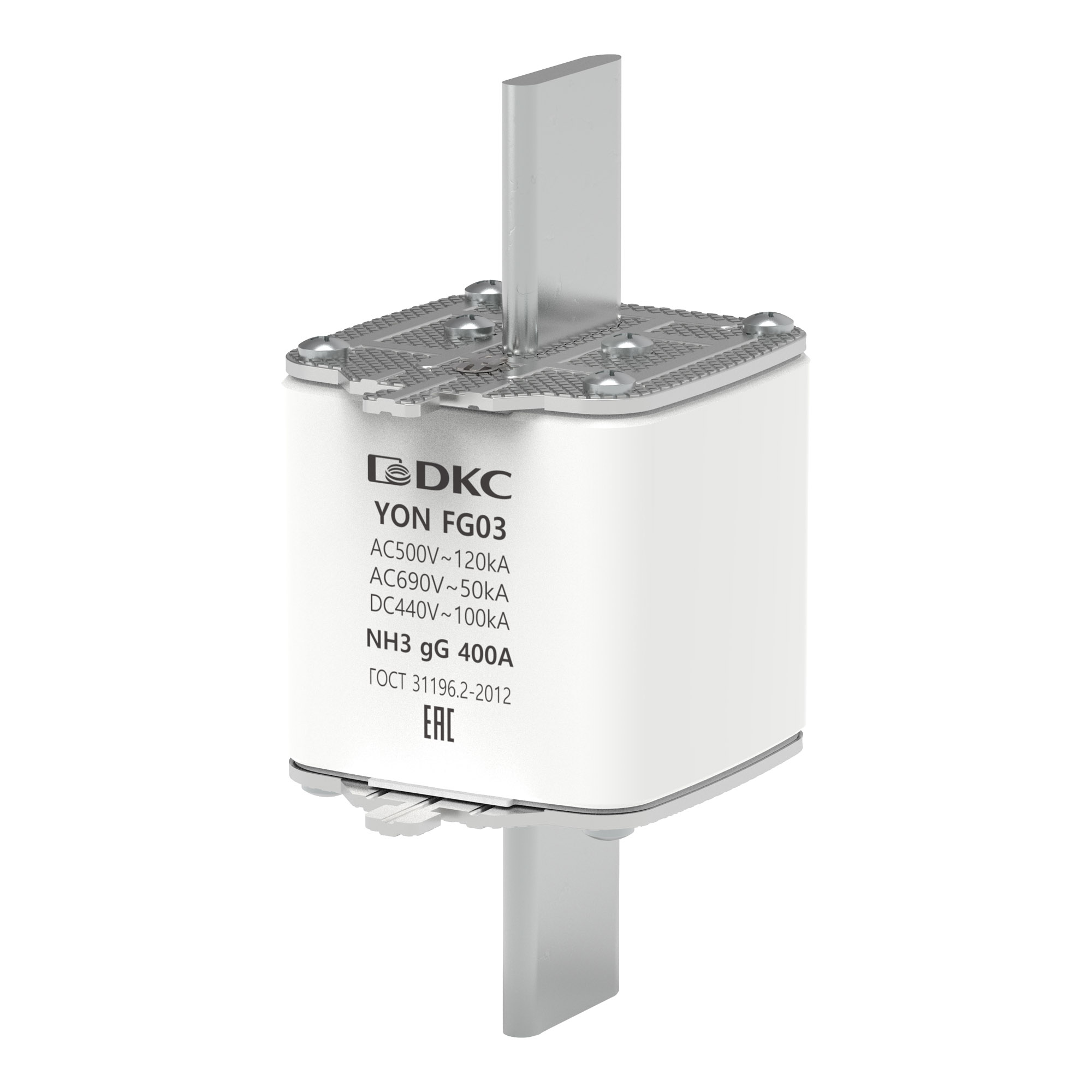 А36. Предохранитель 1FG03-0400 YON ножевого типа FG3 с одинарной индикацией  (ДКС)