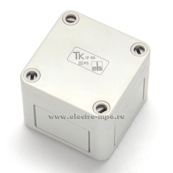 К0254. Коробка TK PS77-6-O 11040101 распаечная пластиковая без сальников 65х65х57мм IP66 серая (Spelsberg)