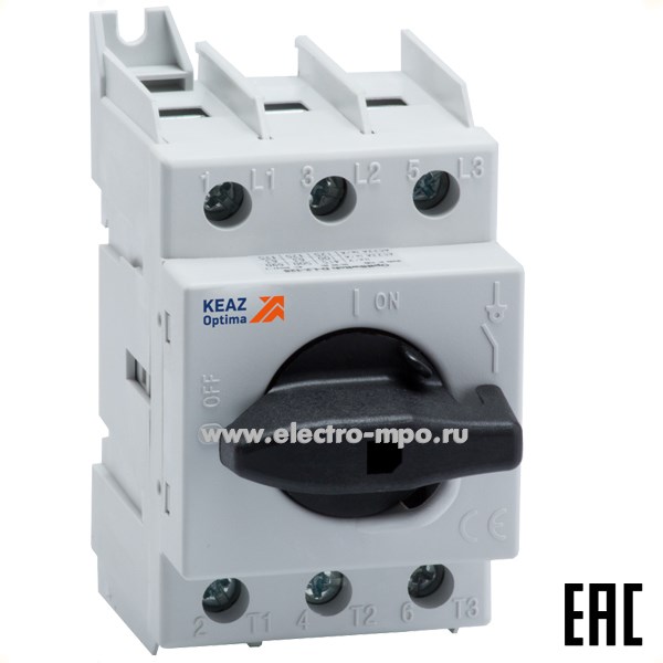 Б44. Выключатель-разъединитель OptiSwitch DI-100-3 100А 3 полюса 332069 (КЭАЗ)